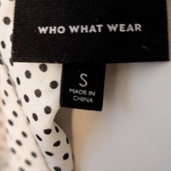 Polka Dot Ruffle Sleeveless Top - Picture 6 of 6